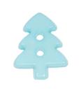 Kids button as a Christmas tree in light blue 17 mm 0,67 inch